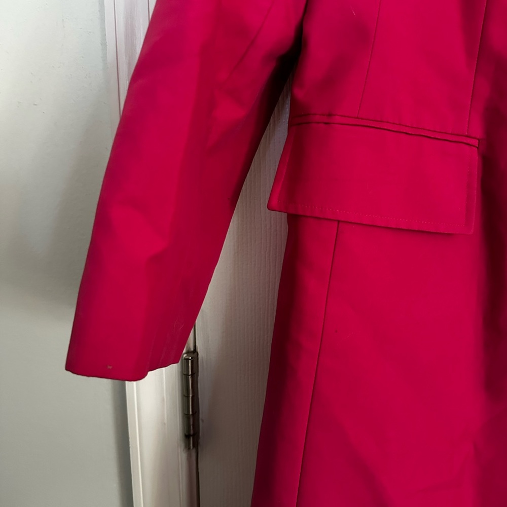 EUC Hot Pink Trench Coat - Picture 5 of 6